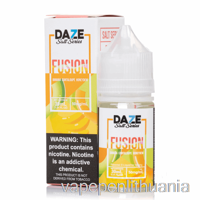 Bananų Kantalupa Lipčiaus - 7 Daze Fusion Druska - 30ml 30mg Vape Skysčio